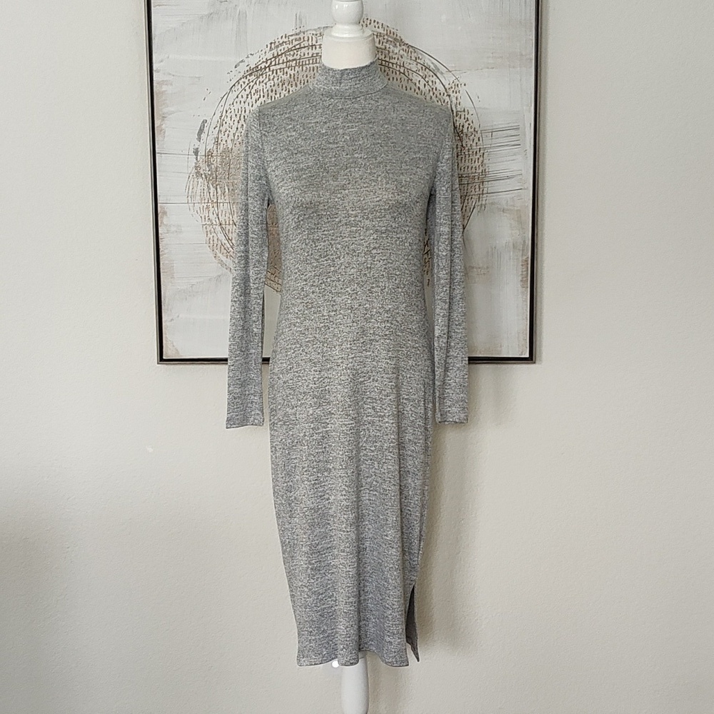 New BR Gray Shirt/Jersey Dress Size S